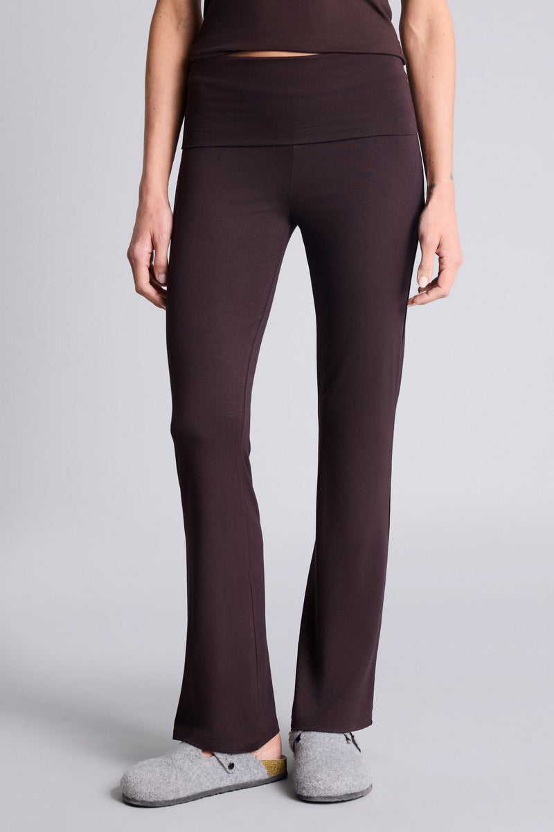 DeFacto Brown Woman Wide Leg Flare Fit Sweatpants Casual - Image 3