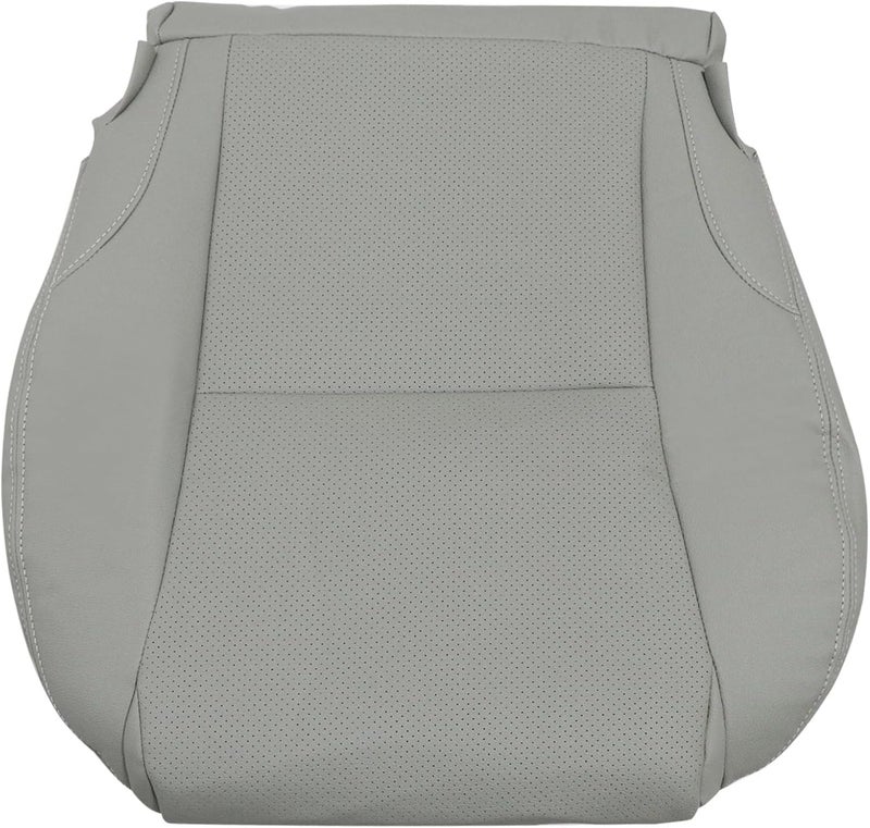 NLQR Front Driver Side Bottom Replacement Seat Cover - Light Gray Microfiber Leather for Lexus IS350 (2006-2013) - Image 1