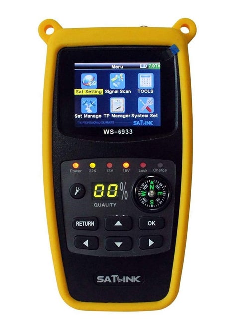Satlink WS-6933 DVB-S2 FTA C and KU Band Digital Satellite Finder Meter wtih Compass