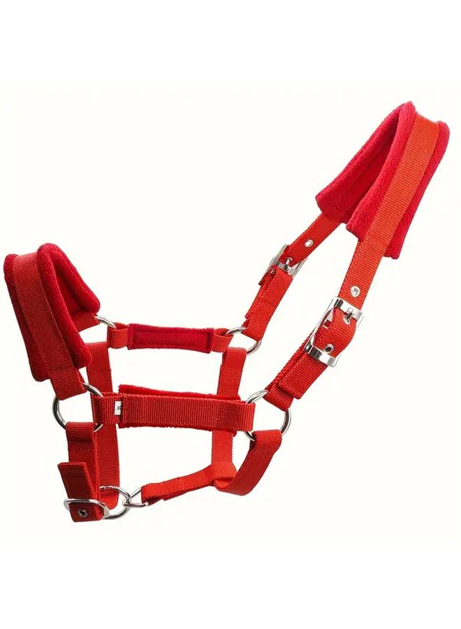 لجام الحصان الأسود الناعم بقفص معدني ومشبك معدني، معدات الفروسية، المقاس XS - Image 3