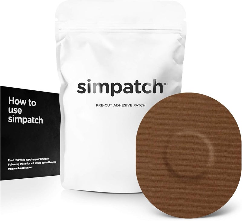 SIMPATCH Universal Adhesive Patch (25-Pack) - Waterproof Adhesive, CGM Patches (Brown) - Image 1