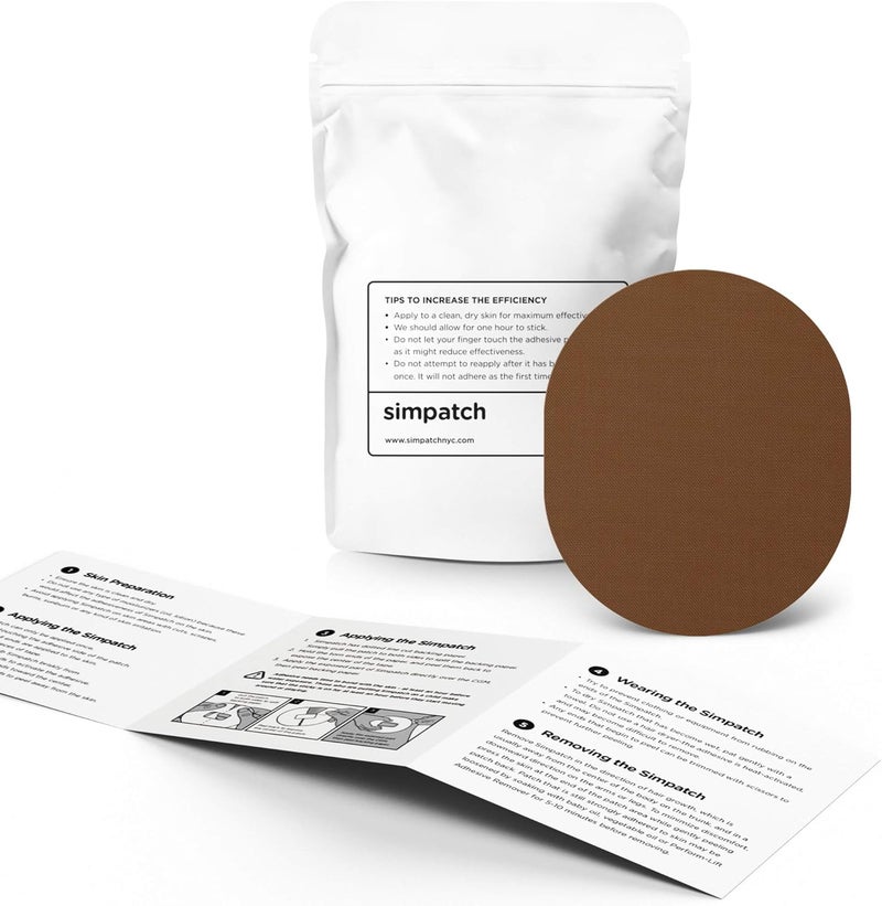 SIMPATCH Universal Adhesive Patch (25-Pack) - Waterproof Adhesive, CGM Patches (Brown) - Image 2