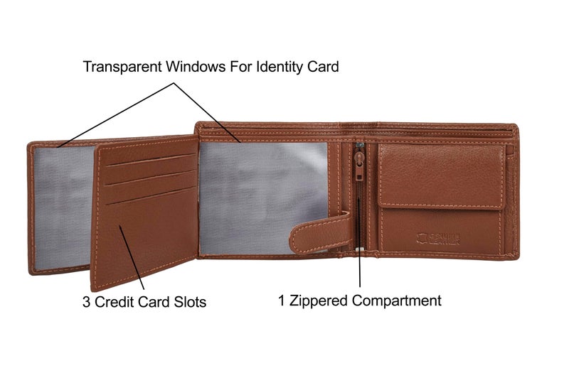Eagle Crest Oslo Rust Leather Wallet for Men - Image 4