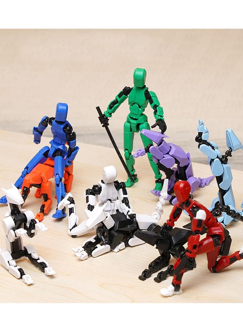 عام مجموعة 5 قطع من كلاب العمل T13، روبوت لعبة ميكانيكي قابل للحركة بطباعة ثلاثية الأبعاد، دمية ميكانيكية كاملة الجسم، هدية للأطفال وعشاق الألعاب البالغين - Image 4