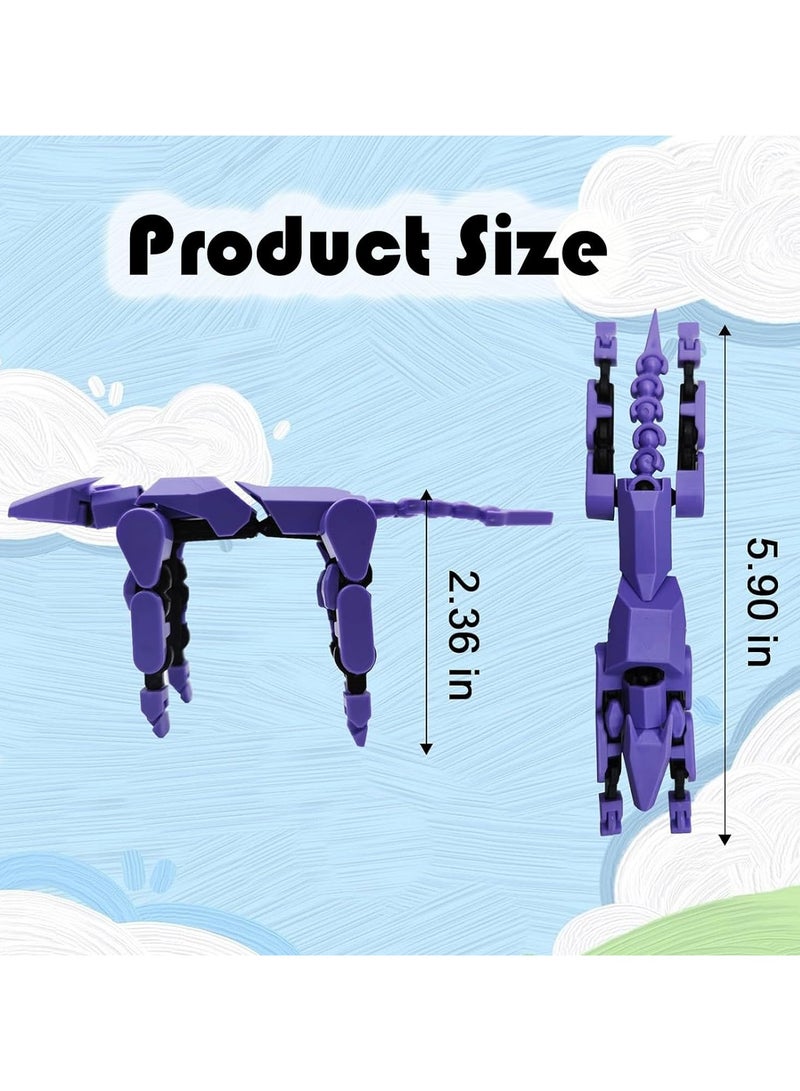 عام مجموعة 5 قطع من كلاب العمل T13، روبوت لعبة ميكانيكي قابل للحركة بطباعة ثلاثية الأبعاد، دمية ميكانيكية كاملة الجسم، هدية للأطفال وعشاق الألعاب البالغين - Image 5