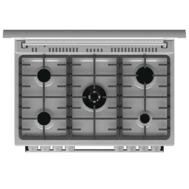 90 cm Freestanding Gas Cooker Stainless Steel, Black, Powerful 5-Burner Stove with Triple Ring Burner, 105L Fan-Assisted Oven, Catalytic Self-Cleaning - Image 5