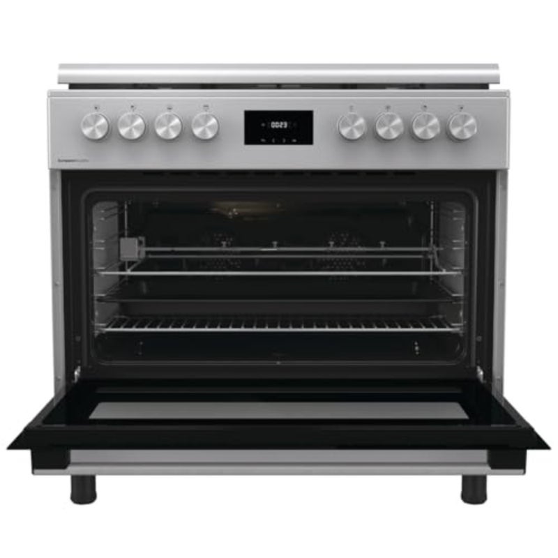 90 cm Freestanding Gas Cooker Stainless Steel, Black, Powerful 5-Burner Stove with Triple Ring Burner, 105L Fan-Assisted Oven, Catalytic Self-Cleaning - Image 4