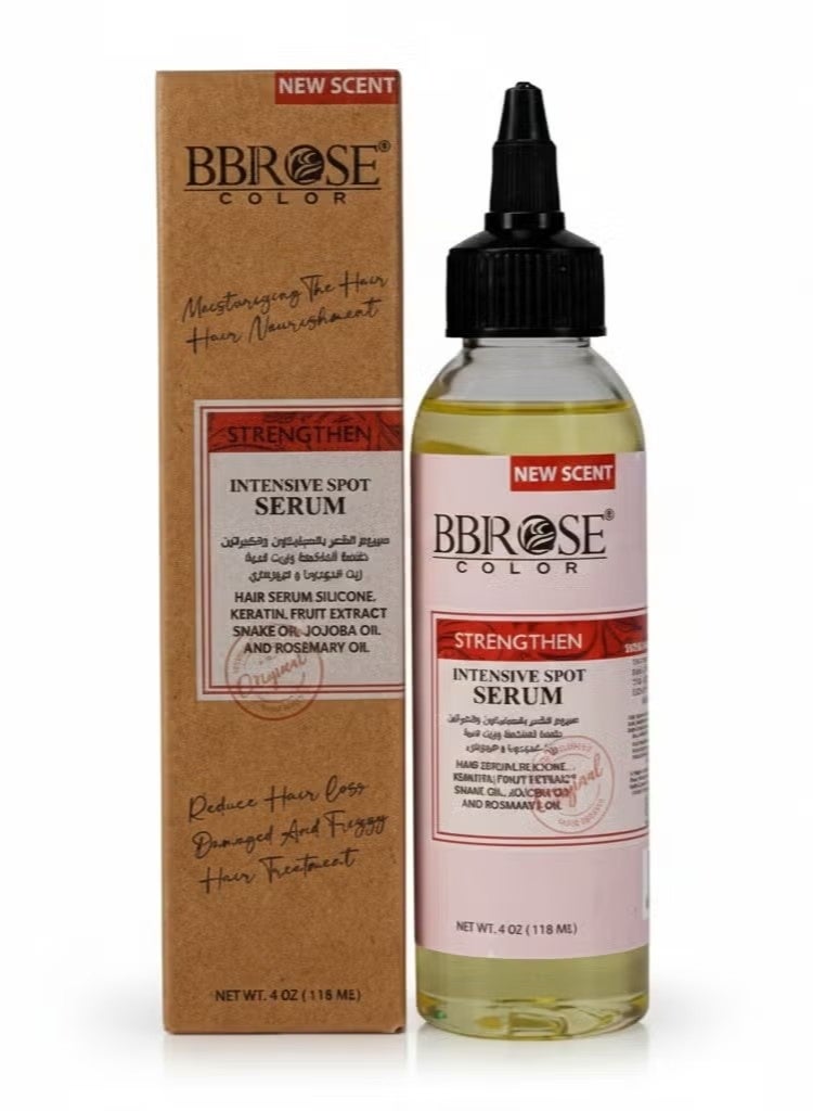 BBROSE Strengthen Intensive Spot Hair Serum – New Scent – Keratin, Snake Oil & Rosemary – 118 ml - Image 3