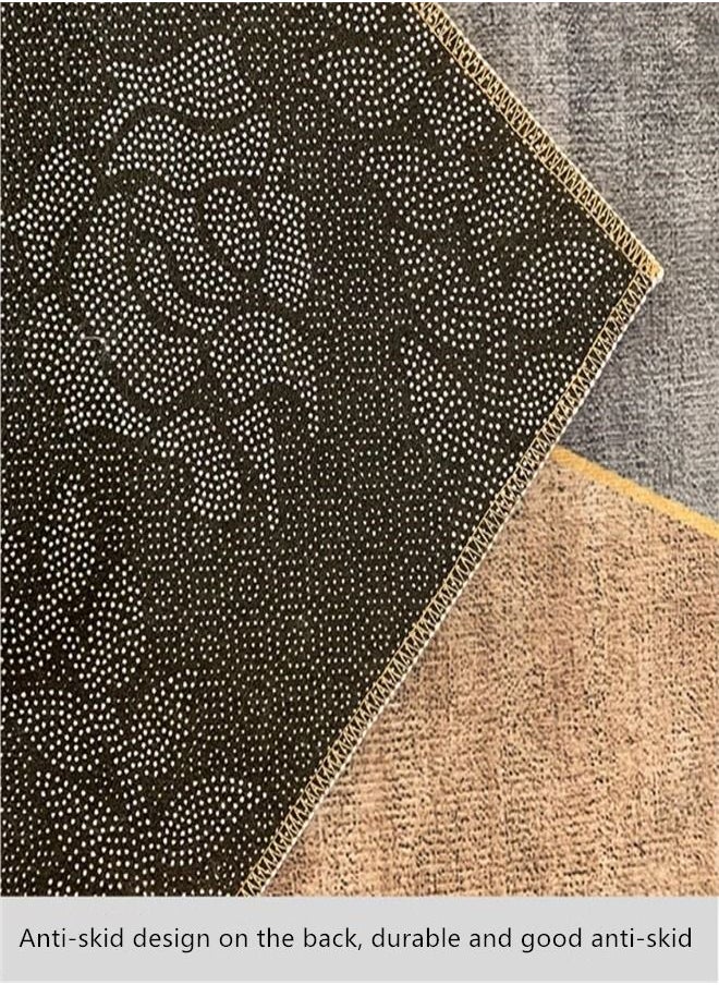 Arabest - Warm Luxurious Modern Printed Rectangular Anti-Slip Carpet Multicolour 140x200cm - Image 1