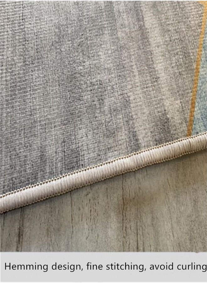 Arabest - Warm Luxurious Modern Printed Rectangular Anti-Slip Carpet Multicolour 140x200cm - Image 1