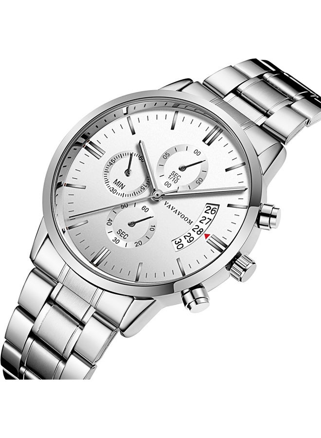 VavaVoom Men's Waterproof Metal Analog Quartz Watch - Image 2