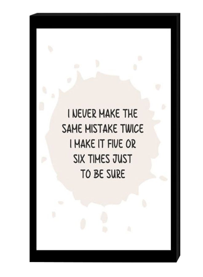 RYN Modern Wall Decor Painting With Inner Frame Black/White/Beige 40 x 60centimeter - Image 2