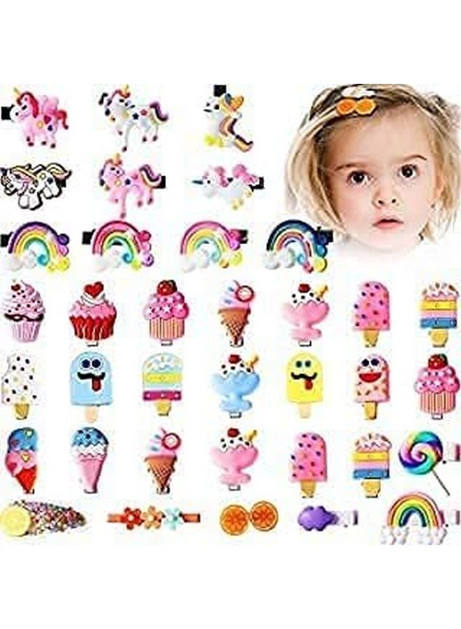 Shidara 20 PCS Clips Mix Designs Girlish Rainbow Hair Clips Set Baby Hairpin For Kids Girls Toddler Barrettes Hair Accessories 1 Count (Pack Of 20) - Multi - Image 3