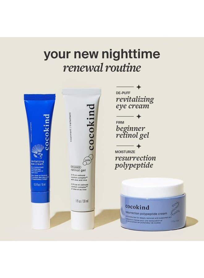 Cocokind Revitalizing Eye Cream by , Depuff & Reduce Fine Lines and Wrinkles, Cream for Firmer and Brighter Looking Eye Area, Hydrating with a Cool Metal Applicator Tip, 0.5 Fl Oz - Image 5