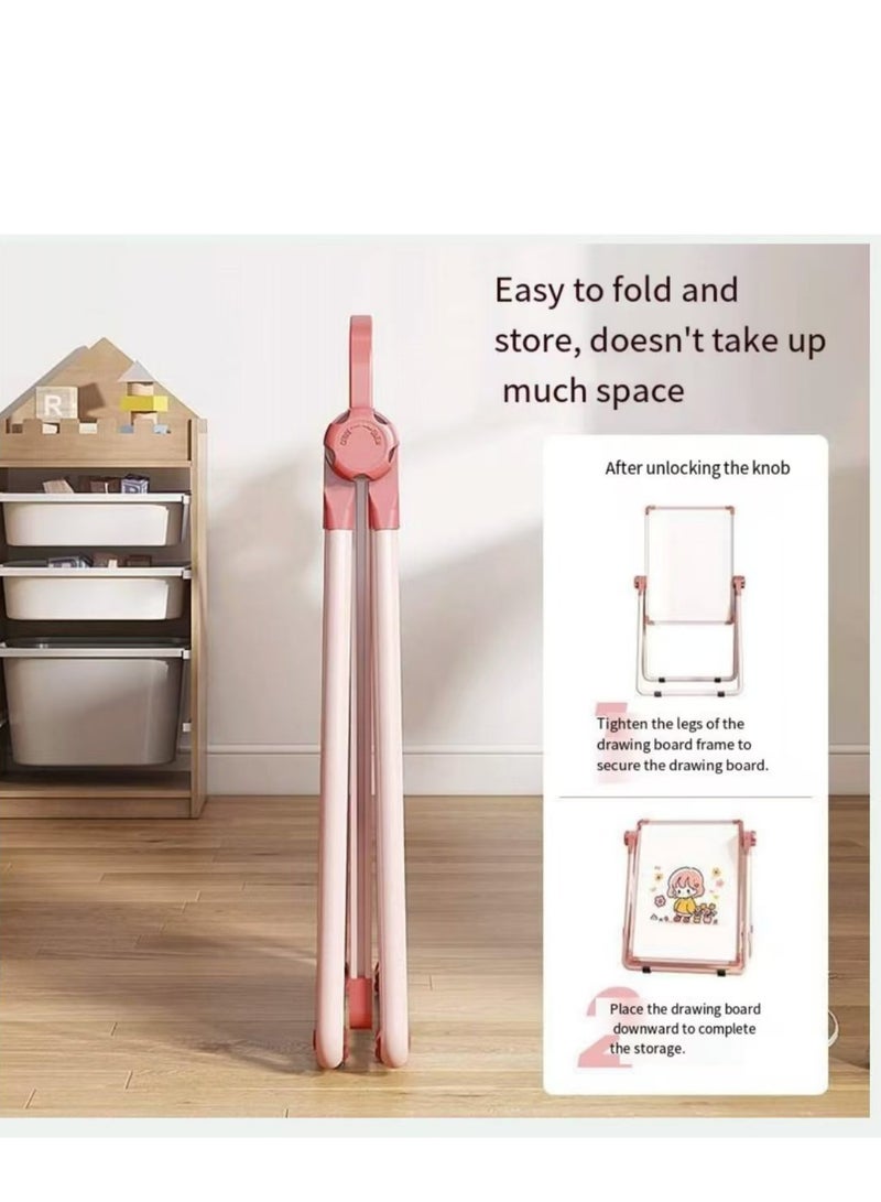 Children's drawing board, household magnetic stand type double-sided teaching small blackboard, baby watercolor painting doodle erasable whiteboard - Image 3