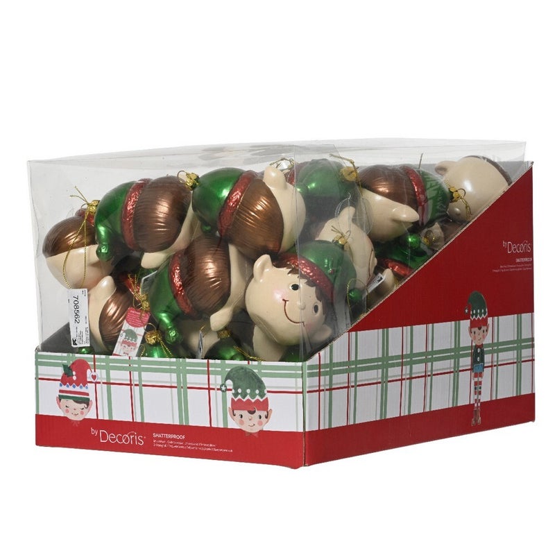 Kaemingk Elf – Shiny Polystyrene, Green, Christmas Holiday Decoration, Festive Xmas Indoor Home Décor, Seasonal Decorative Figurine, 1 Piece - Image 2