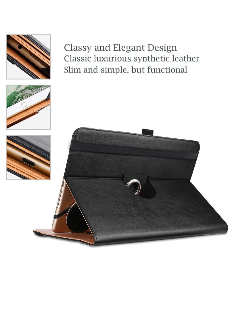 إيروريكس جراب كمبيوتر لوحي عالمي 9 "-10.1" ، جراب فوليو بغطاء واقٍ لجهاز 9 10 10.1 بوصة يعمل بنظام Android وشاشة تعمل باللمس ، مع مسند قابل للدوران 360 درجة وزوايا مشاهدة متعددة - أسود - Image 4