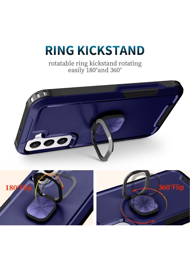 اس-توب جراب لهاتف Samsung Galaxy S22 5G 3 في 1 حامل حلقي من الكمبيوتر الشخصي + جراب هاتف TPU - Image 5