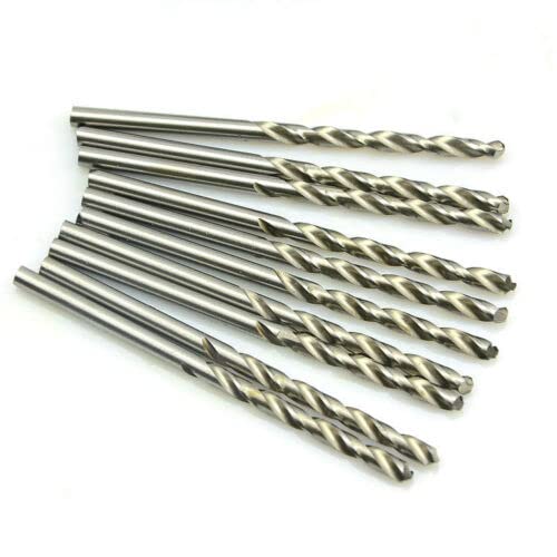 SWISSO 11MM Straight Shank Micro Twist Drill Bits For Power Drill Plastic Wood MetalSilver Pack Of 100 - Image 1