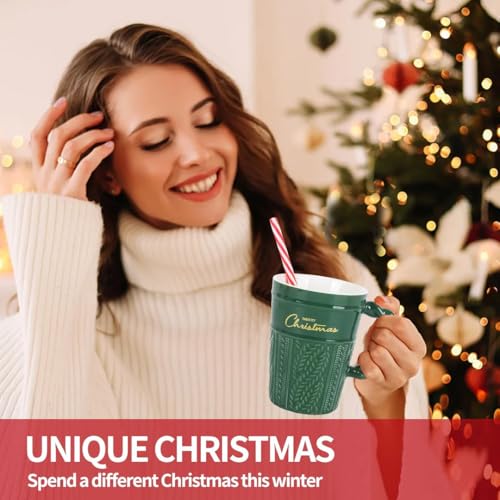 CORALTREE CORAL TREE Christmas Coffee Cup 400 ml Christmas Ceramic Coffee Cup - Image 5