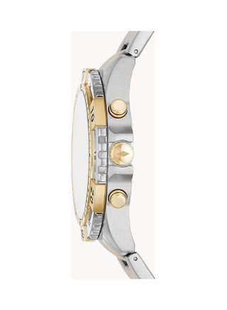 Men Garrett Chronograph Stainless Steel Watch - 44 mm - Silver/Golden - view 3