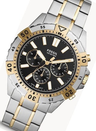 Men Garrett Chronograph Stainless Steel Watch - 44 mm - Silver/Golden - view 5