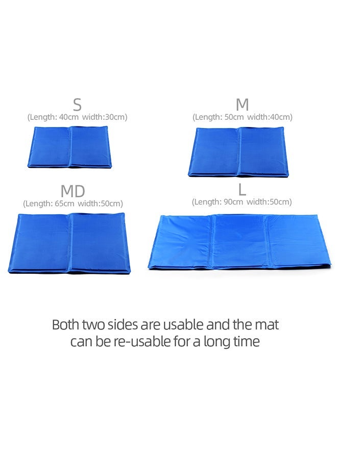 نيبمينينت Activated Cooling Gel Foldable Pet Mat Blue - Image 2