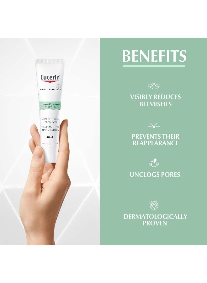 Eucerin Dermopurifyer Oil Control Skin Renewal Treatment Face Serum For Blemish And Acne-Prone Skin With Hydroxy Complex Clear 40ml - Image 3