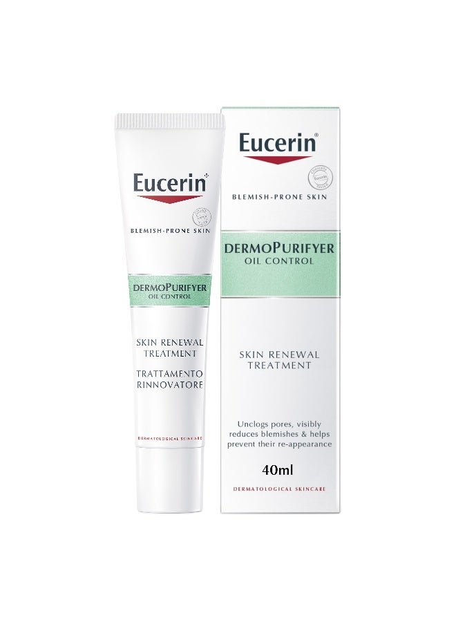 Eucerin Dermopurifyer Oil Control Skin Renewal Treatment Face Serum For Blemish And Acne-Prone Skin With Hydroxy Complex Clear 40ml - Image 1