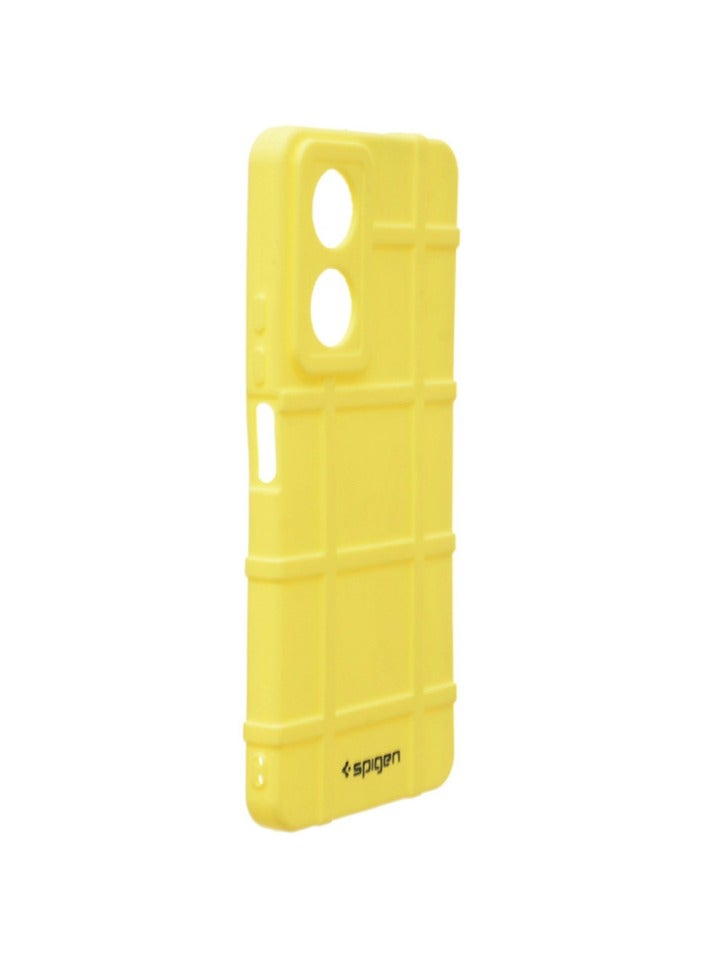 Spigen Silicone Back Phone Protection Cover For Oppo A58 - Yellow - Image 2
