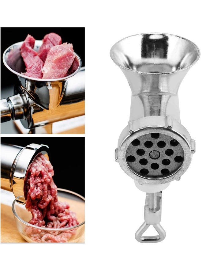 Generic SYOSI Manual Meat Grinder, Hand Cranked Meat Grinding Machine, Aluminum Alloy Multifunctional Clamp On Hand Grinder for Mincing Meat and Sauces Household Meat Mincer  - Image 2