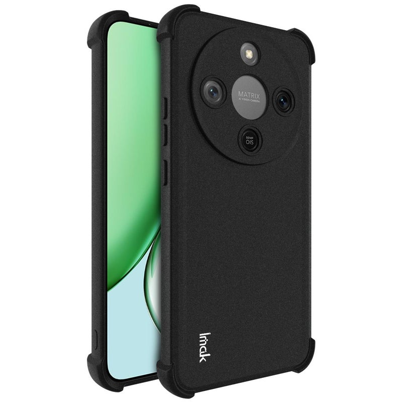 إيماك جراب هاتف من مادة TPU المقاومة للصدمات مع وسادة هوائية لهاتف Honor X70 5G (أسود غير لامع) - Image 1