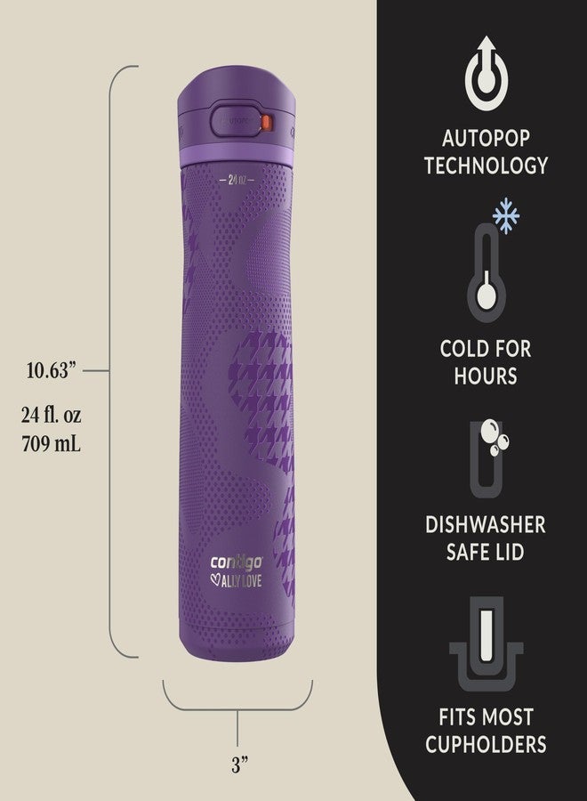 Contigo Jackson Chill 2.0 Stainless Steel Water Bottle with AUTOPOP Lid, 24 oz - Image 3