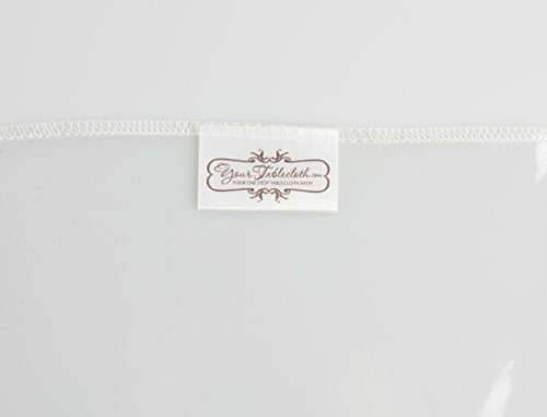 Yourtablecloth Heavy Duty Clear Vinyl Round Fitted Tablecloth (Table Cover) Elasticized Tablecloth Great for Protecting Your fine Tables and Table Linen 30” - Image 3