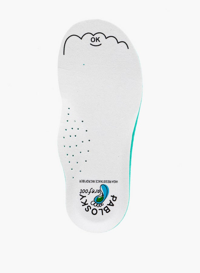 Pablosky Girls' Logo Print School Shoes with Hook and Loop Closure - 204100-J  - Image 3