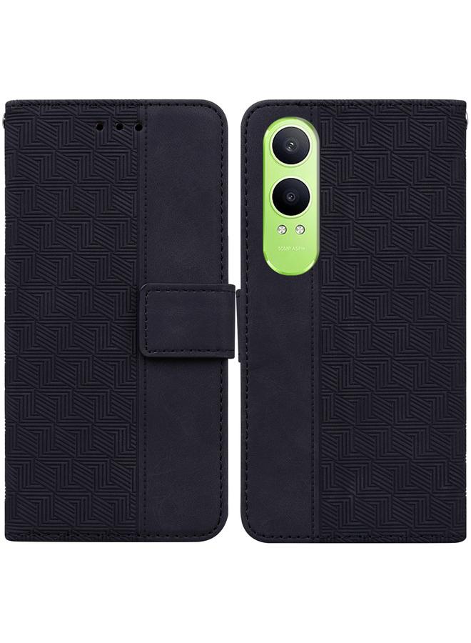 اس-توب جراب هاتف OnePlus Nord CE4 Lite مصنوع من الجلد المنقوش هندسيًا - Image 1