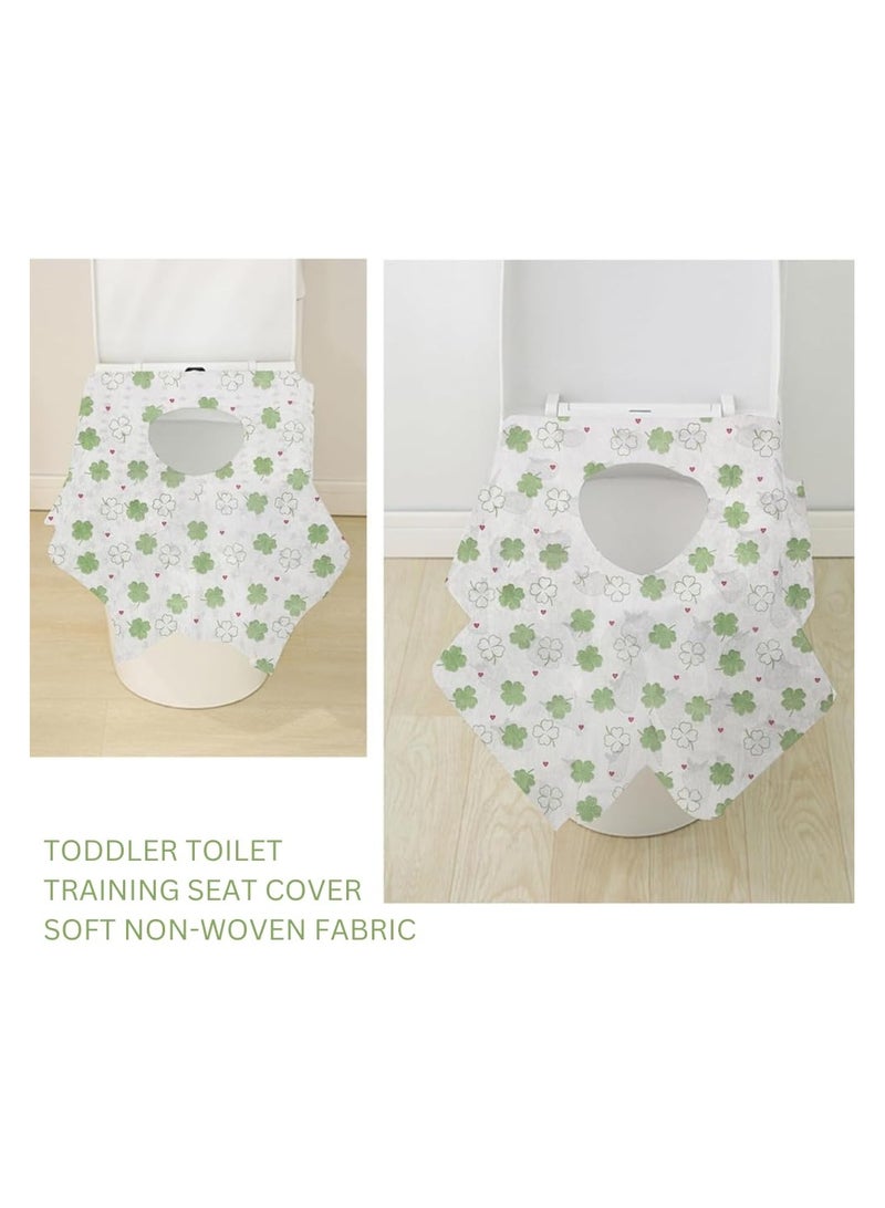 Zimtal 30 Pcs Toilet Seat Cover Set Disposable Potty Seat Cover for Kids Extra Large Paper Individually Wrapped Portable Toilet Training Liners for Kids, Travel, Public Restrooms, Offices - Image 3