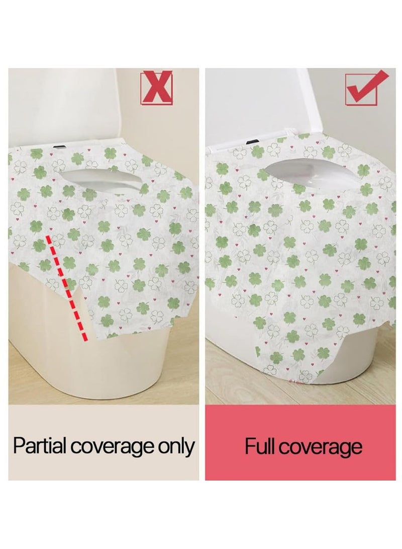 Zimtal 30 Pcs Toilet Seat Cover Set Disposable Potty Seat Cover for Kids Extra Large Paper Individually Wrapped Portable Toilet Training Liners for Kids, Travel, Public Restrooms, Offices - Image 5