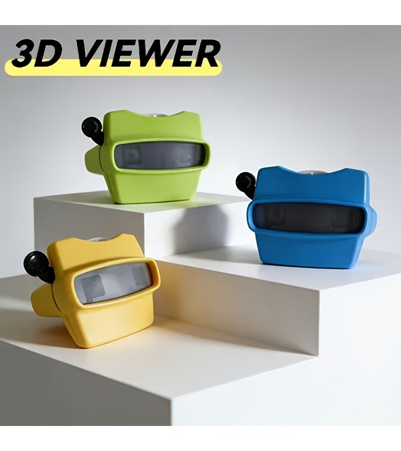 Upgraded 3Pcs 3D Viewing Machine with Space Film And Animal Film - Image 2