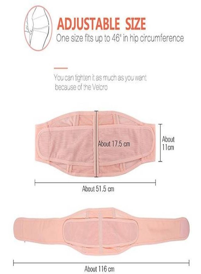 Maternity Belly Band for Pregnant Women - Pregnancy Must Haves Belly Support Band for Abdomen, Pelvic, Waist, Back - All Stages of Pregnancy & Postpartum Belly Band - Image 4