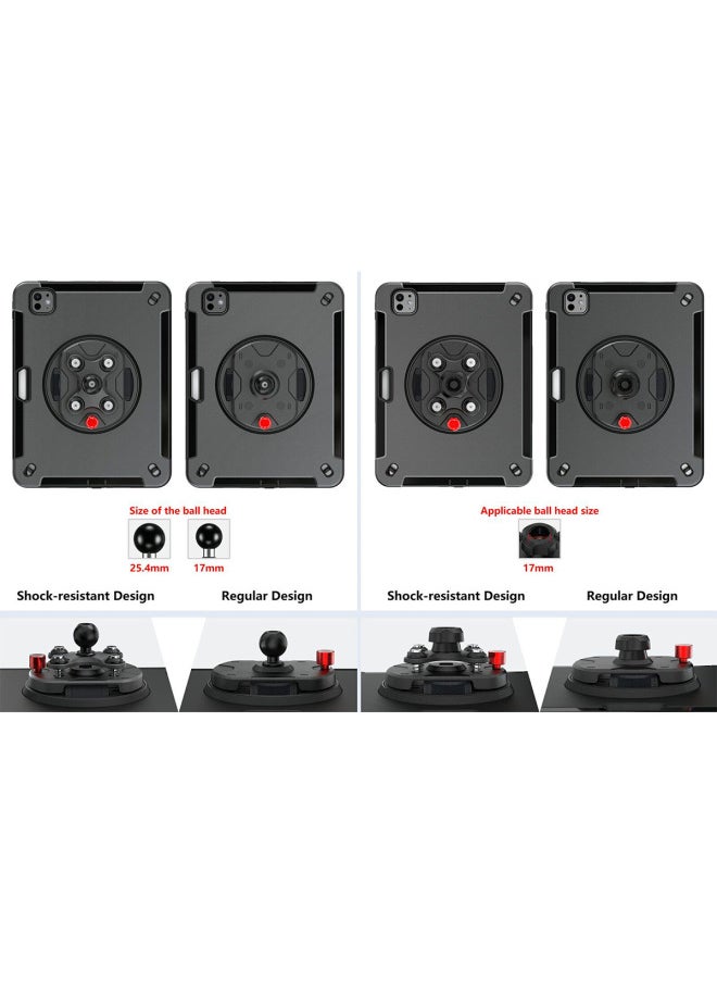 Generic For Ipad Protective Case Pen Slot Three-proof All-inclusive Anti-drop Lenovo Samsung Bracket Tablet Computer Protective Case In Stock-Color:Flying Wheel Samsung 10.1 (2019) T510/515-Applicable Model:Default Black (excluding Shoulder Straps)  - Image 4