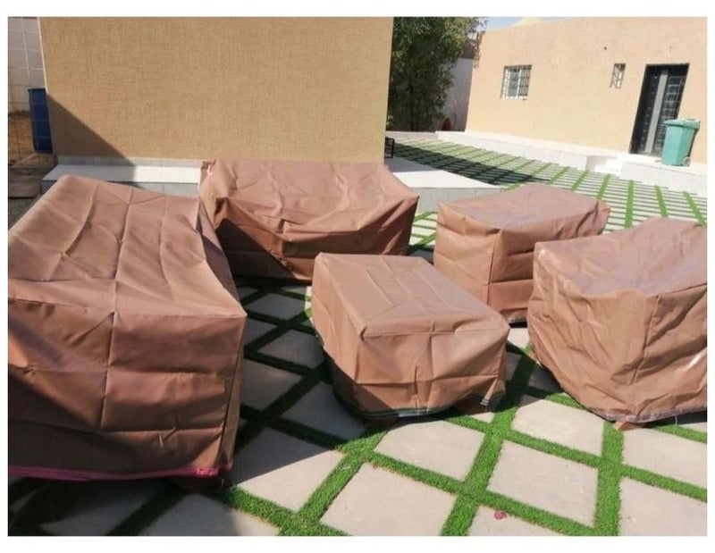 Mardod Saudi 5-Piece Tarpaulin Cover Set for Outdoor Seating and Chairs MS_GC_0001