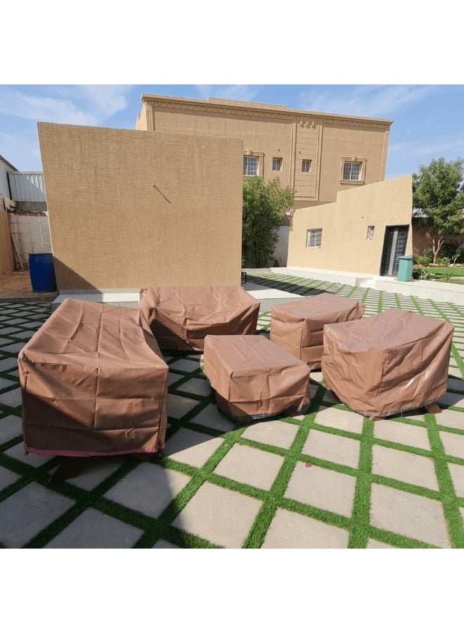 Mardod Saudi 5-Piece Tarpaulin Cover Set for Outdoor Seating and Chairs MS_GC_0001