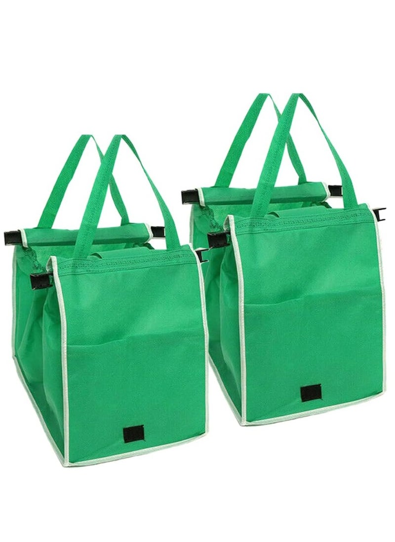 Generic - Shopping Trolley Bags Grab and Go Bag Collapsible Grocery Tote Bags with Handles - Image 1