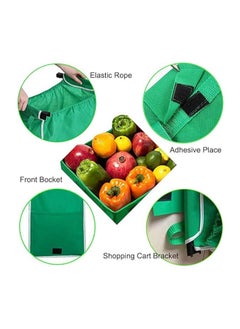 Generic Shopping Trolley Bags Grab and Go Bag Collapsible Grocery Tote Bags with Handles  - Image 2