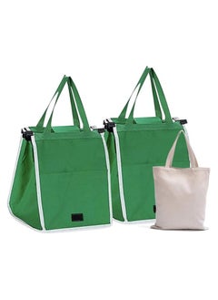 Generic Shopping Trolley Bags Grab and Go Bag Collapsible Grocery Tote Bags with Handles  - Image 3