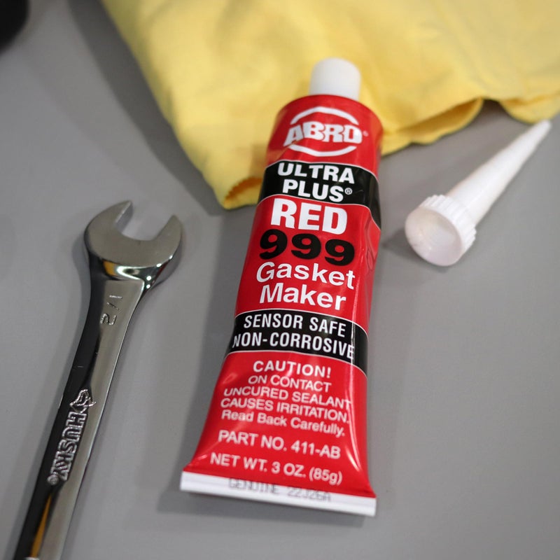 ABRO Ultra Plus 999 RTV Silicone Sealant and Gasket Maker, for Import Engines, Sensor Safe, Non-Corrosive, High Temp Silicone Sealant, 650 Degrees F, 3 oz. Tube - Red - Image 4