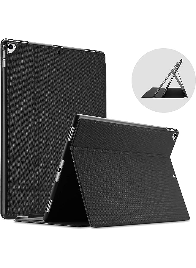Procases iPad Pro 12.9 2017/2015 Case (Old Model, 2nd & 1st Gen), Slim Stand Protective Folio Case Smart Cover for iPad Pro 12.9 Inch 2nd Gen 2017 / iPad Pro 12.9 Inch 1st Gen 2015 -Black - Image 1