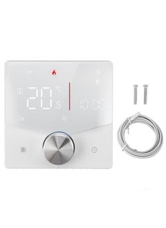 White Smart Digital Thermostat with Display for Tuya APP Remote Control Timing Energy Saving WIFI Thermostat for Electric Heating 95‑240V