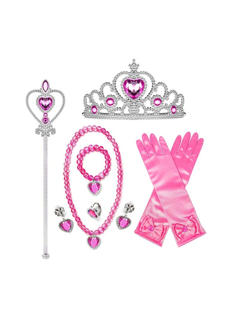 Y&D Princess Party Costume Dress With Crown Accessory Set - Image 2